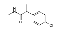 2-(4-chlorophenyl)-N-methylpropanamide结构式