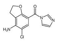 (4-amino-5-chloro-2,3-dihydrobenzofuran-7-yl)(1H-imidazol-1-yl)methanone结构式