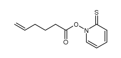 hex-5-enoic acid 2-thioxo-2H-pyridin-1-yl ester Structure