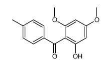 (2-hydroxy-4,6-dimethoxyphenyl)-(4-methylphenyl)methanone Structure