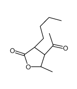 (3R,4R,5S)-4-acetyl-3-butyl-5-methyloxolan-2-one结构式