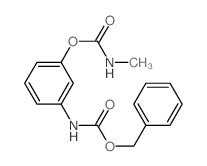 (3-phenylmethoxycarbonylaminophenyl) N-methylcarbamate结构式