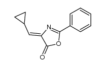 4-cyclopropylmethylene-2-phenyl-4H-oxazol-5-one Structure