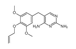 5-(4-allyloxy-3,5-dimethoxy-benzyl)-pyrimidine-2,4-diamine结构式