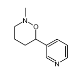 2-methyl-6-(3-pyridyl)tetrahydro-1,2-oxazine结构式