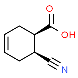 3-Cyclohexene-1-carboxylicacid,6-cyano-,(1R,6S)-rel-(9CI) Structure