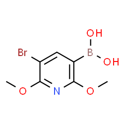 5-Bromo-2,6-dimethoxypyridine-3-boronic acid结构式