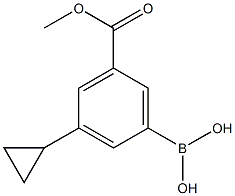 (3-cyclopropyl-5-(methoxycarbonyl)phenyl)boronic acid Structure