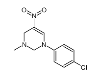 1-(4-chlorophenyl)-3-methyl-5-nitro-2,4-dihydropyrimidine Structure