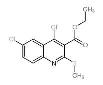 ETHYL 4,6-DICHLORO-2-(METHYLTHIO)QUINOLINE-3-CARBOXYLATE picture