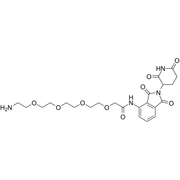 Pomalidomide-amino-PEG4-NH2结构式