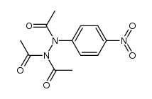 triacetyl-(4-nitro-phenyl)-hydrazine Structure