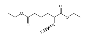 (+/-)-2-Azido-adipinsaeure-diethylester结构式
