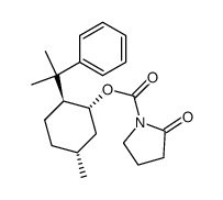 (1R,2S,5R)-5-methyl-2-(2-phenylpropan-2-yl)cyclohexyl 2-oxopyrrolidine-1-carboxylate Structure