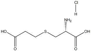 Alanine, 3-[(2-carboxyethyl)thio]-, hydrochloride, L- (8CI) Structure