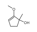 2-methoxy-1-methylcyclopent-2-enol结构式
