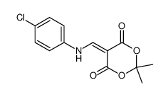 5-[(4-CHLORO-PHENYLAMINO)-METHYLENE]-2,2-DIMETHYL-[1,3]DIOXANE-4,6-DIONE Structure