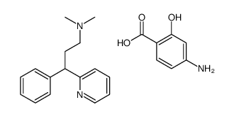 4-amino-2-hydroxybenzoic acid,N,N-dimethyl-3-phenyl-3-pyridin-2-ylpropan-1-amine结构式