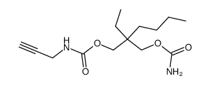 N-(2-Propynyl)carbamic acid 2-(carbamoyloxymethyl)-2-ethylhexyl ester结构式