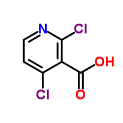 2,4-Dichloronicotinic acid Structure