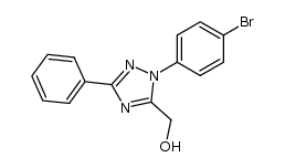 [2-(4-bromo-phenyl)-5-phenyl-2H-[1,2,4]triazol-3-yl]-methanol Structure
