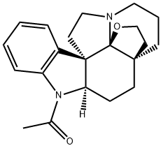 1-Acetyl-19,21-epoxyaspidospermidine结构式