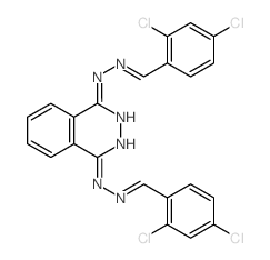 Benzaldehyde,2,4-dichloro-, 1,4-phthalazinediyldihydrazone (8CI) structure