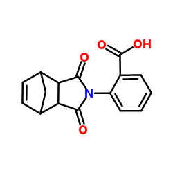 2-(1,3-dioxo-1,3,3a,4,7,7a-hexahydro-2H-4,7-methanoisoindol-2-yl)benzoic acid结构式