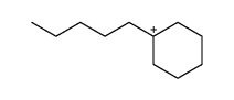 n-amylcyclohexane Structure