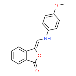 3-[(4-METHOXYANILINO)METHYLENE]-2-BENZOFURAN-1(3H)-ONE结构式