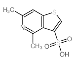 Thieno[3,2-c]pyridine-3-sulfonic acid, 4,6-dimethyl-结构式