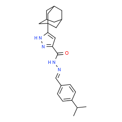 3-((1s,3s)-adamantan-1-yl)-N-((E)-4-isopropylbenzylidene)-1H-pyrazole-5-carbohydrazide picture
