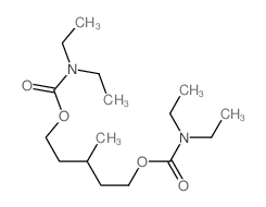 Carbamic acid, diethyl-, 3-methylpentamethylene ester (8CI) structure