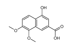 4-Hydroxy-7,8-dimethoxy-2-naphthoic acid Structure