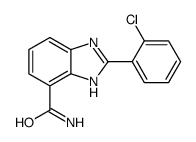 2-(2-chlorophenyl)-1H-benzimidazole-4-carboxamide Structure