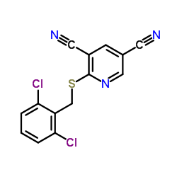 2-[(2,6-Dichlorobenzyl)sulfanyl]-3,5-pyridinedicarbonitrile结构式