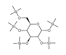 1-O,2-O,3-O,4-O,6-O-Pentakis(trimethylsilyl)-β-D-galactopyranose structure