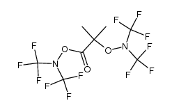 1,2-bis(bis(trifluoromethyl)-amino-oxy)-2-methyl-propanone结构式
