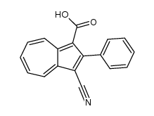 3-Cyano-2-phenylazulen-1-carboxysaeure Structure