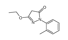 3H-Pyrazol-3-one,5-ethoxy-2,4-dihydro-2-(2-methylphenyl)-(9CI) structure