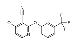 4-METHOXY-2-[3-(TRIFLUOROMETHYL)PHENOXY]NICOTINONITRILE Structure