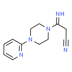 3-IMINO-3-[4-(2-PYRIDINYL)PIPERAZINO]PROPANENITRILE结构式