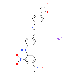 4-[[4-[(2,4-Dinitrophenyl)amino]phenyl]azo]benzenesulfonic acid sodium salt structure