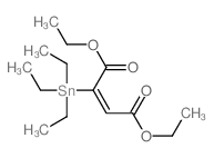 diethyl 2-triethylstannylbut-2-enedioate structure