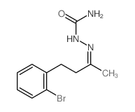 Hydrazinecarboxamide,2-[3-(2-bromophenyl)-1-methylpropylidene]- structure