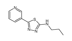 propyl-(5-pyridin-3-yl-[1,3,4]thiadiazol-2-yl)-amine Structure