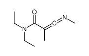 N,N-diethyl-2-methyl-3-methyliminoprop-2-enamide Structure