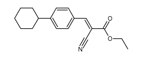 α-Cyan-4-cyclohexylzimtsaeure-aethylester Structure