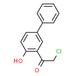 Ethanone, 2-chloro-1-(4-hydroxy[1,1-biphenyl]-3-yl)- (9CI)结构式