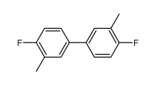 4,4'-difluoro-3,3'-dimethyl-biphenyl结构式